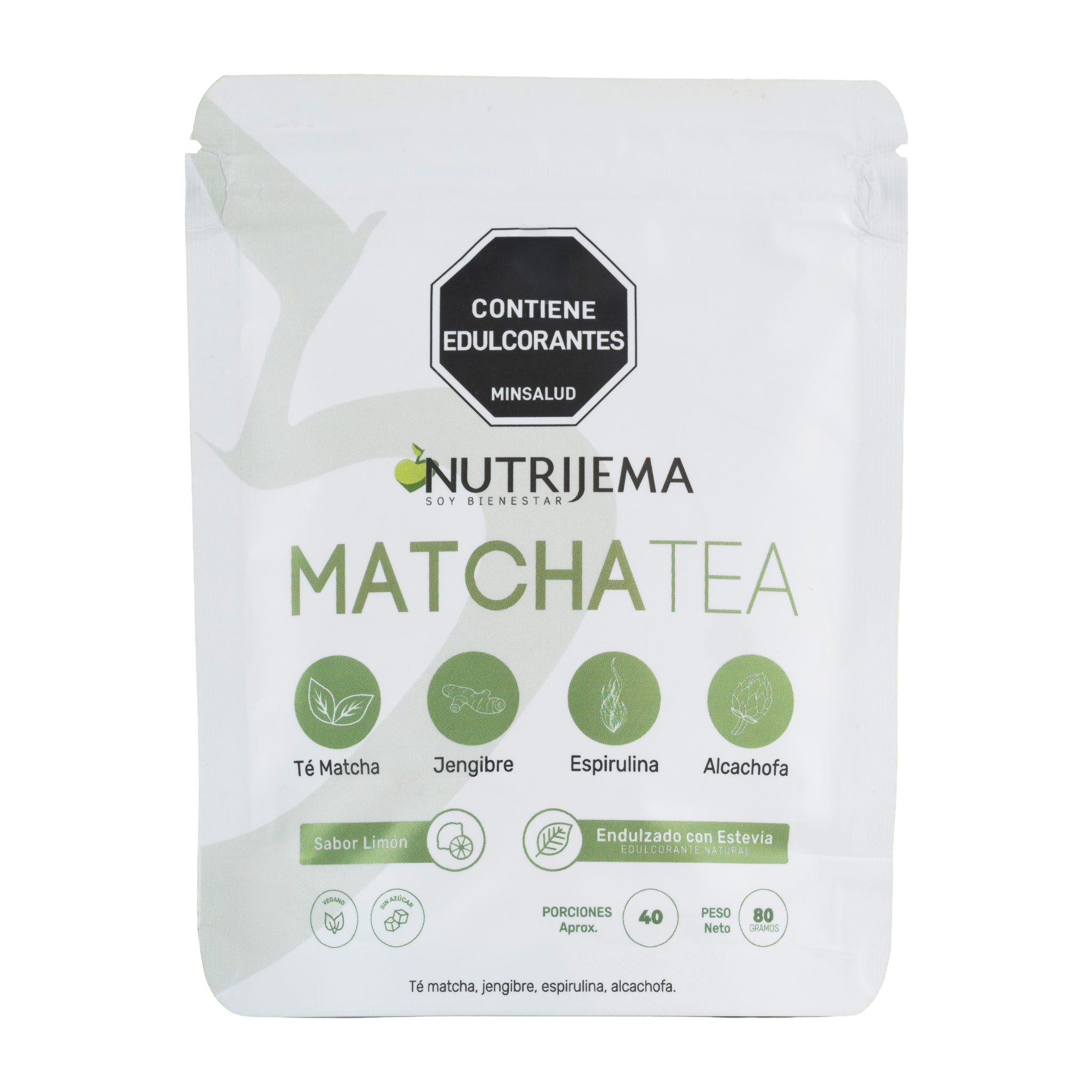 Matcha con alcachofa y espirulina